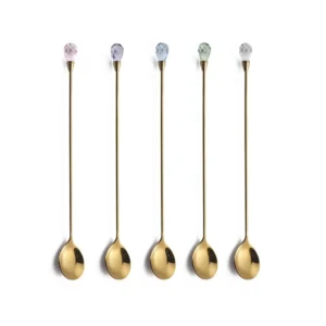 4pcs Diamond Coffee Spoon Stainless Steel