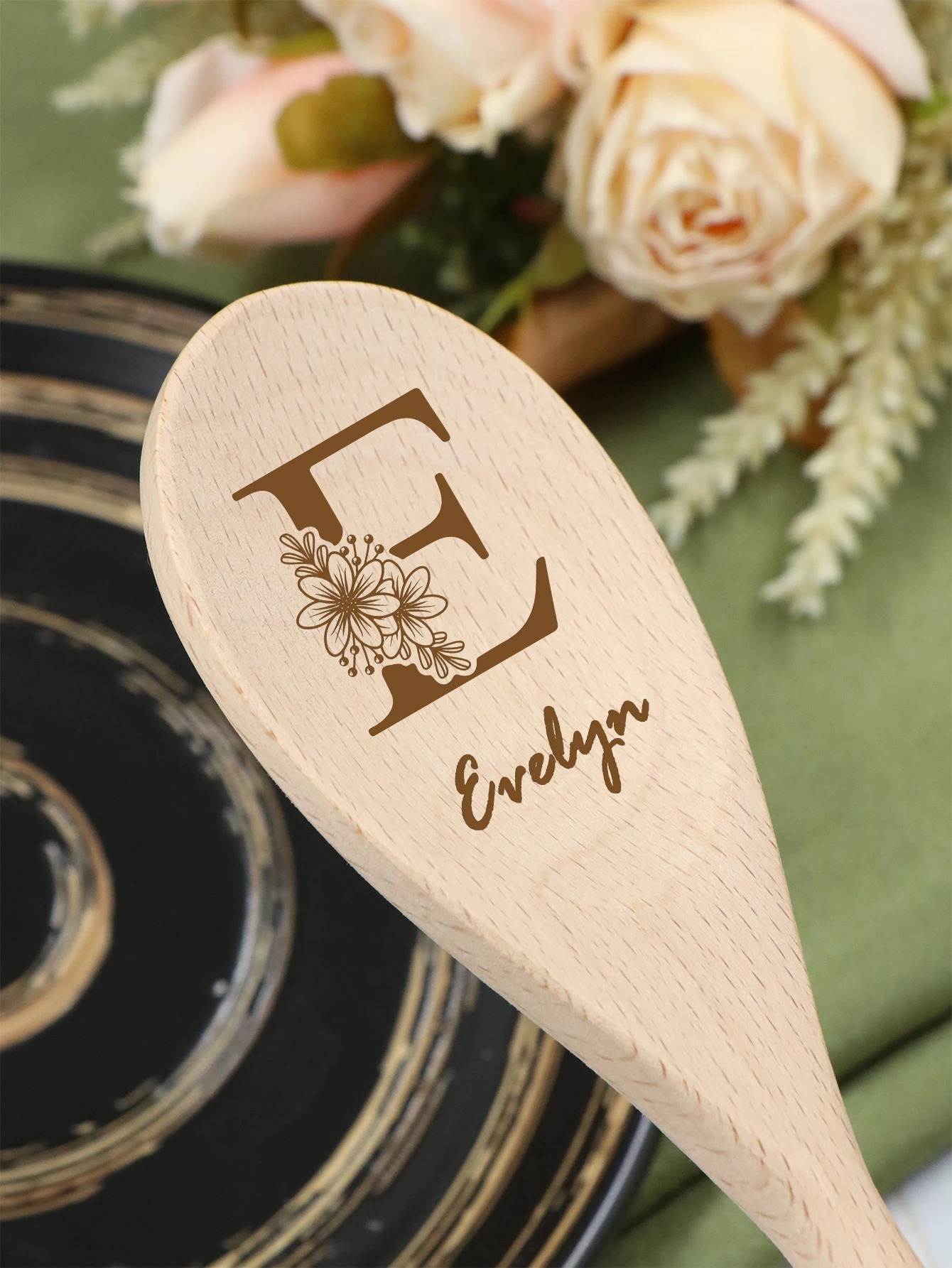 Custom Name Spoons, Personalized Wooden Spoons For Cooking, Customized Letters Soup Spoons, Customizable Teaspoons - Image 6